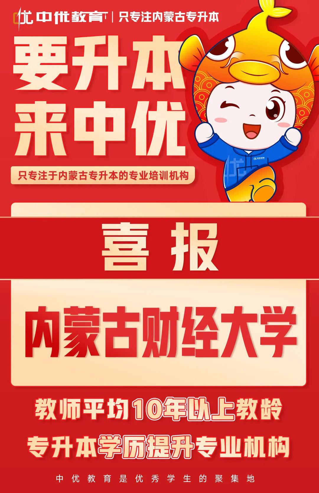 2023年中优学子【内蒙古财经大学】录取喜报！